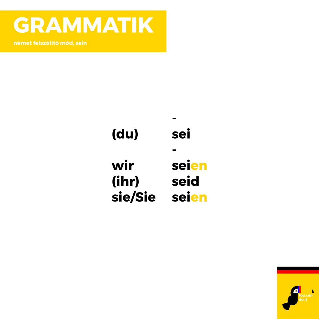 német felszólító mód