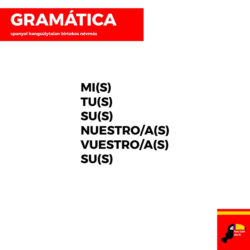 spanyol névmások